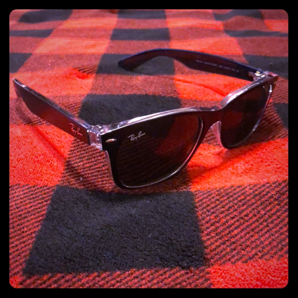 Women’s Black and clear Raybans